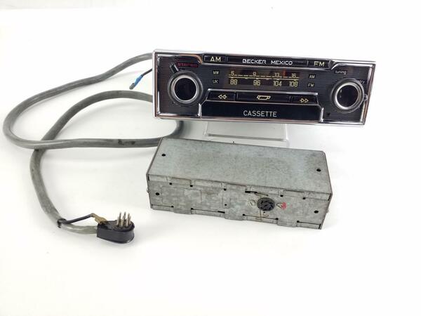 Mercedes Becker mexico cassette stereo radio restored bluetooth W123 R107 C107 W116