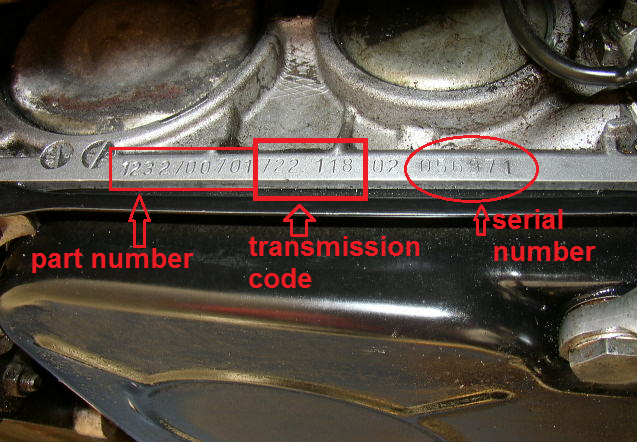 How to find Mercedes Transmission code R107 C107 W123 W116 W114 W115 W108 W109 W126 W201 W124